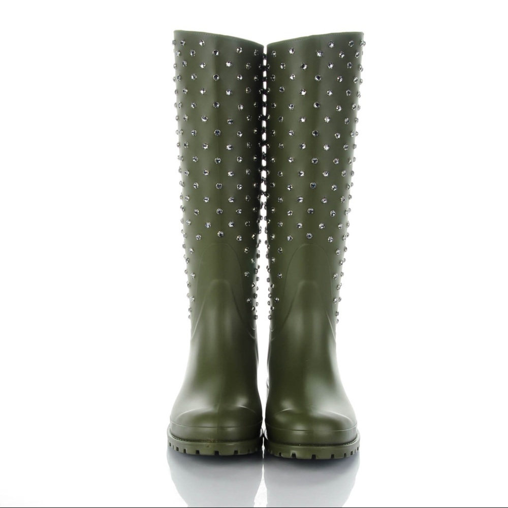 Authentic YSL Crystal Studded Boots